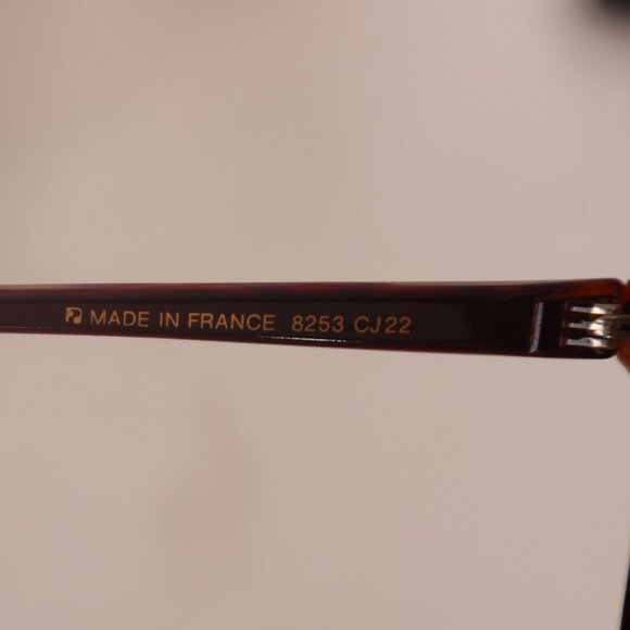 Vintage 1970\'s Charles Jourdan France Tortoise Gold Trim Oversize Sunglasses EUC